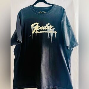 Fender Custom Shop Drip Logo Tee - Black